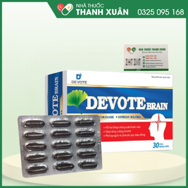 DEVOTE BRAIN - Hỗ trợ tăng cường tuần hoàn não